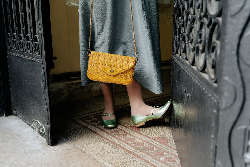 A richly coloured textile